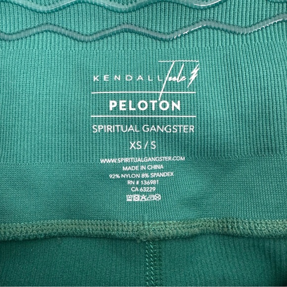 Peloton Spiritual Gangster Kendall Toole Never Knocked Out Ribbed Leggings XS/S - Picture 10 of 10